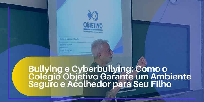 Professor José Roberto Chiarella, falando sobre Bullying e Cyberbullying em palestra com alunos